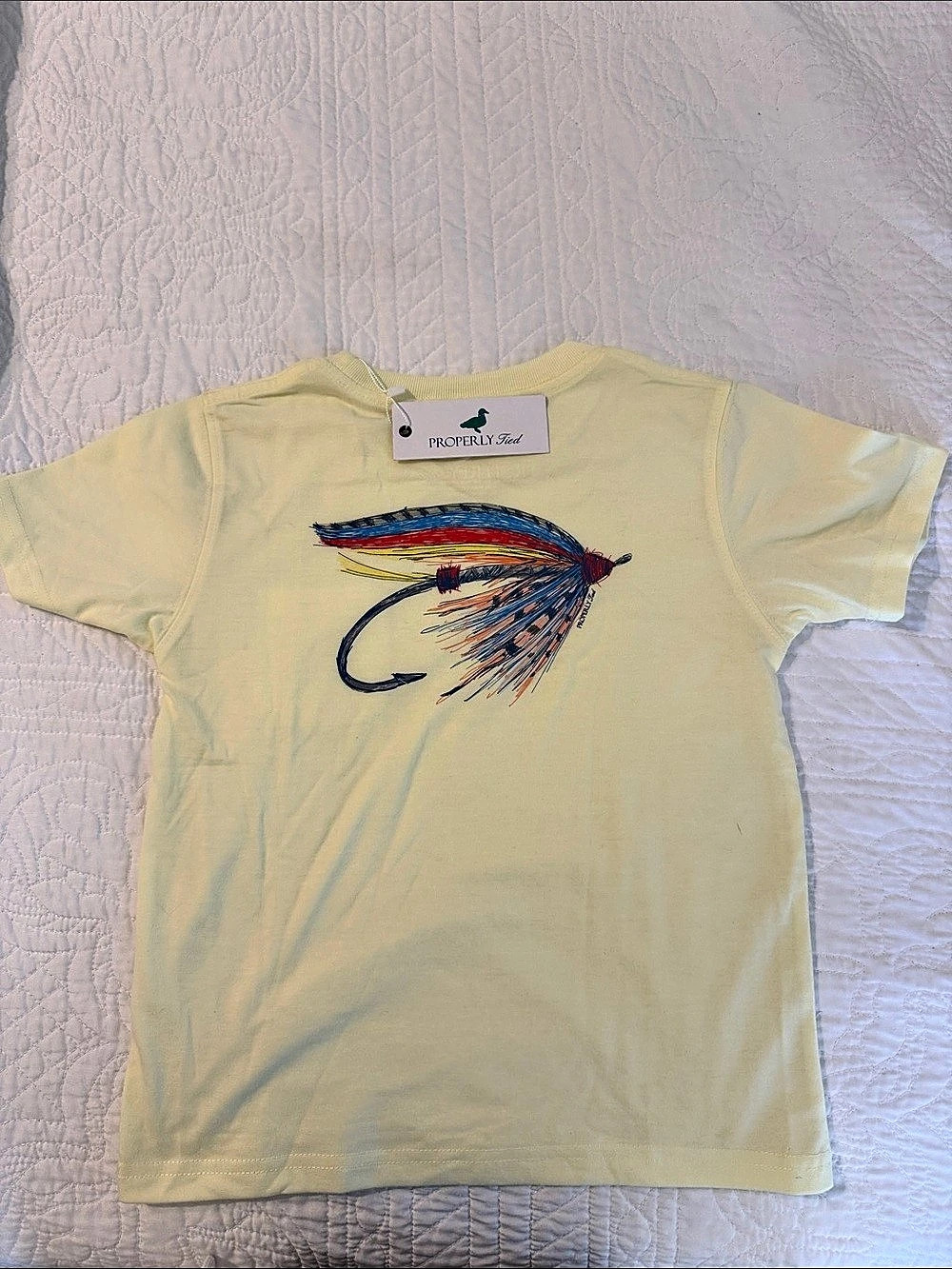 Properly Tied Boys Let It Fly Tee Kids Graphic Pocket Tee Size 6 NWT